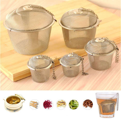 Stainless Steel Spice Tea filter Herbs Locking Infuser Mesh Ball