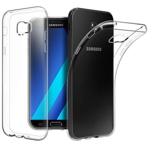 Samsung galaxy A5 (2017) SM-A520 clear back case cover with tempered glass