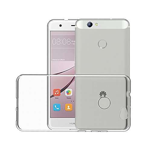 Huawei nova TPU clear back case cover with tempered glass