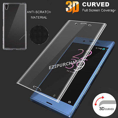 3D Curved Full Tempered Glass Film Screen Protector With Edge for Sony Xperia XA Ultra , Local Stock