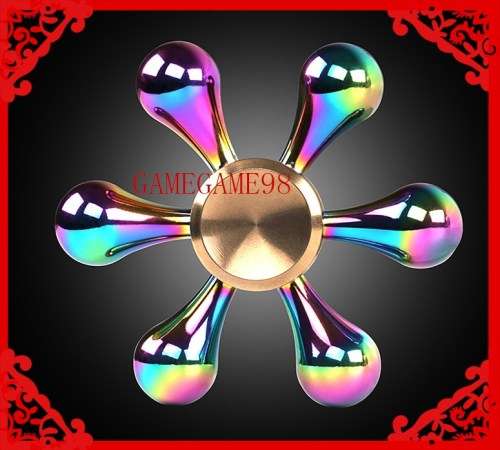 Rainbow  Fidget Brass Copper Metal Bearing Spinner Focus Toy EDC For Kids/Adults,LOCAL STOCK.