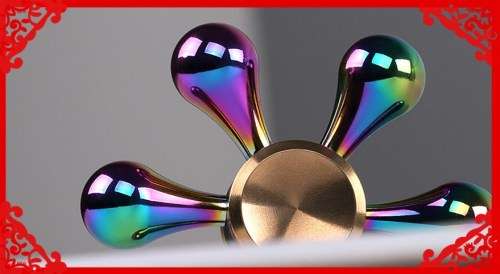 Rainbow  Fidget Brass Copper Metal Bearing Spinner Focus Toy EDC For Kids/Adults,LOCAL STOCK.