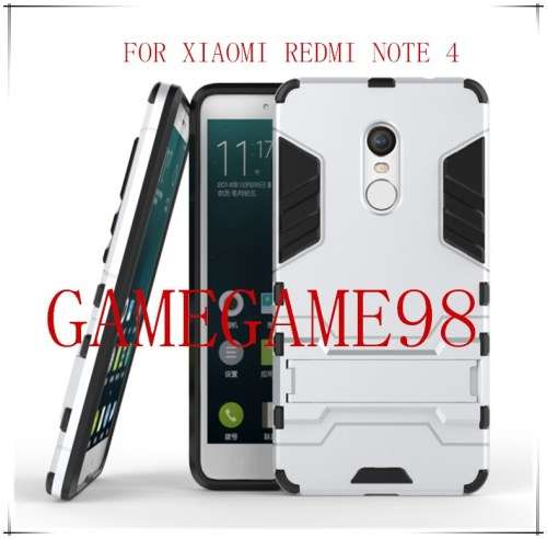 TPU+ PC 2 IN 1 Hybrid Dual Heavy Shockproof Stand Hard Back Case Cover FOR XIAOMI REDMI NOTE 4