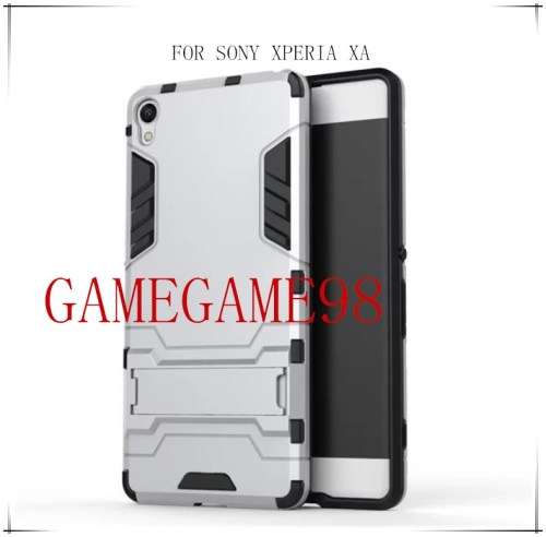 TPU+ PC 2 IN 1 Hybrid Dual Heavy Shockproof Stand Hard Back Case Cover FOR SONY XPERIA XA
