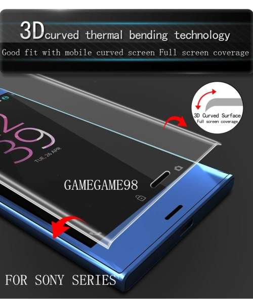 3D Curved Full Cover Tempered Glass Screen Protector For Sony Xperia XZ Premium CLEAR COLOR