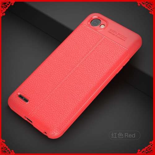 Luxury Ventilation Shockproof  Rubber TPU Case Cover For LG Q6 with tempered glass