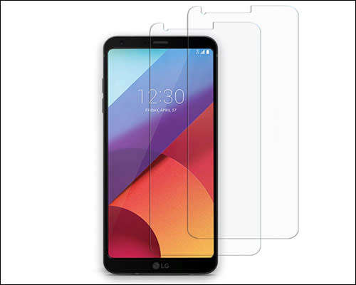 Luxury Ventilation Shockproof  Rubber TPU Case Cover For LG Q6 with tempered glass