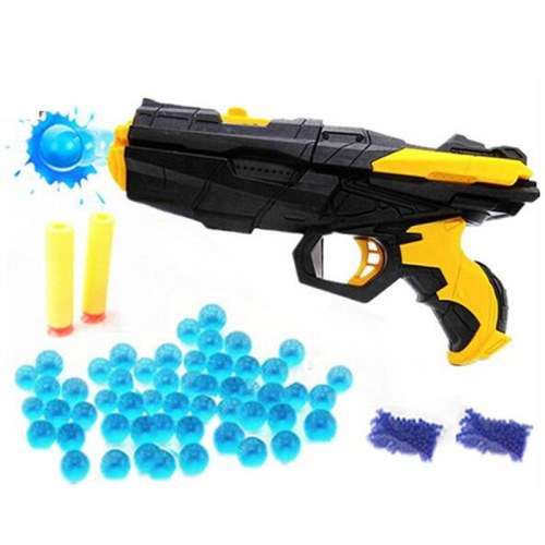 2-in-1 Shooting Gun Toy Foam Dart and Water Polymer Ball