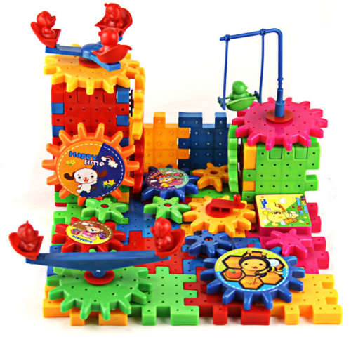 kid's in interesting dynamo electric building blocks educational toy ideal gift,LOCAL STOCK