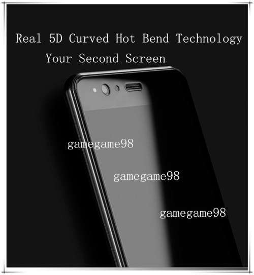 5D Curved Full Cover Tempered Glass Screen Protector For HUAWEI P10LITE P10 LITE (BLACK OR WHITE)