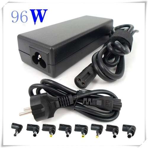 Smart 96W Universal notebook Charger Laptop Adapter with AC Cable and 8 Connectors