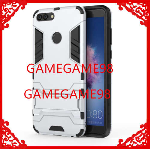TPU+PC 2 IN 1 Hybrid Dual Heavy Shockproof Stand Back Case FOR HUAWEI P SMART FIG-LX1