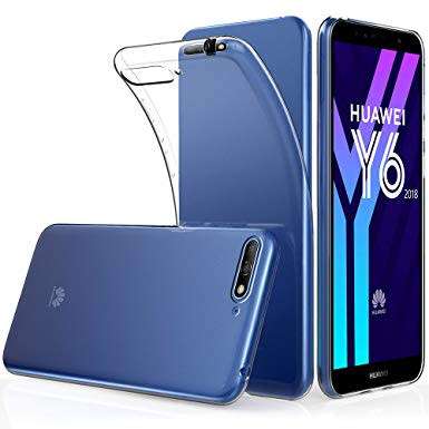 Bumper shockproof Case cover for Huawei Y6 2018 - Transparent