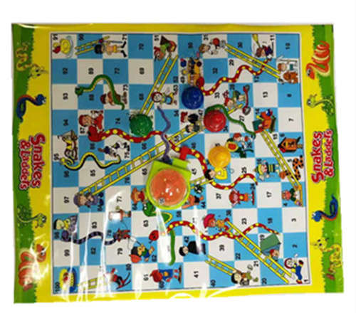 Giant snakes & Ladders GAME Floor Play Mat Kids Christmas Gift Child Activities Game Toy