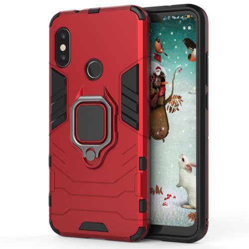 Hybrid shockproof Kickstand Ring Stand Armor Case for  Xiaomi Mi A2 Lite (Redmi 6 Pro)