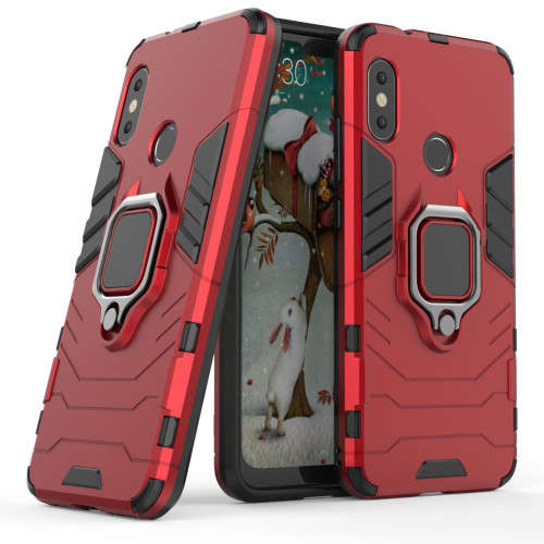 Hybrid shockproof Kickstand Ring Stand Armor Case for  Xiaomi Mi A2 Lite (Redmi 6 Pro)