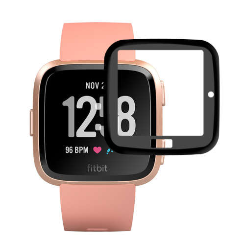 Fitbit Versa Screen Protector, Waterproof 3D Full Coverage Curved Edge Screen Protective Cover