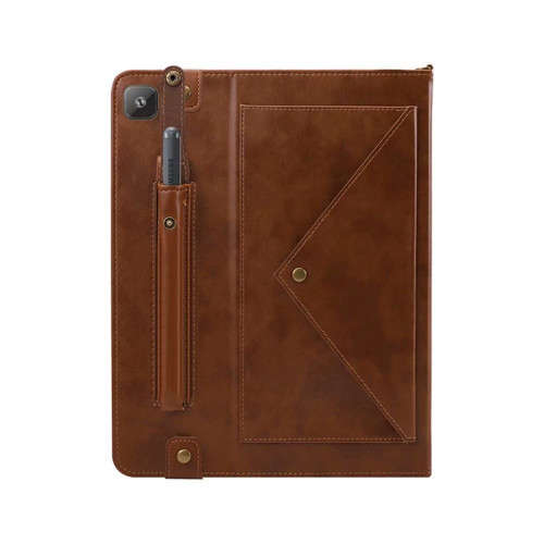 Shoulder Hand Strap Leather Flip Folio Stand Protective Case for Samsung TAB S6 LITE