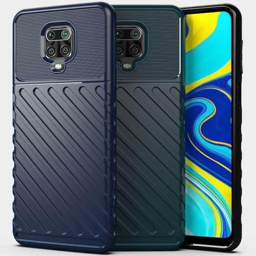 Thunderbolt Shockproof Case Cover For Xiaomi Redmi Note 9s Note 9 Pro