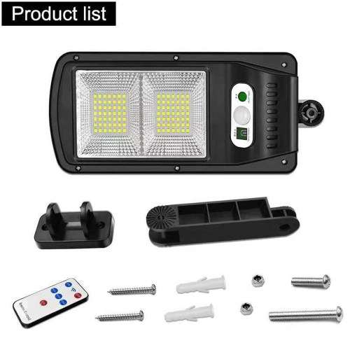 Outdoor Solar Lights 120-98 LEDs Solar Motion Sensor Wall Light Outdoor with Wireless Remote Control