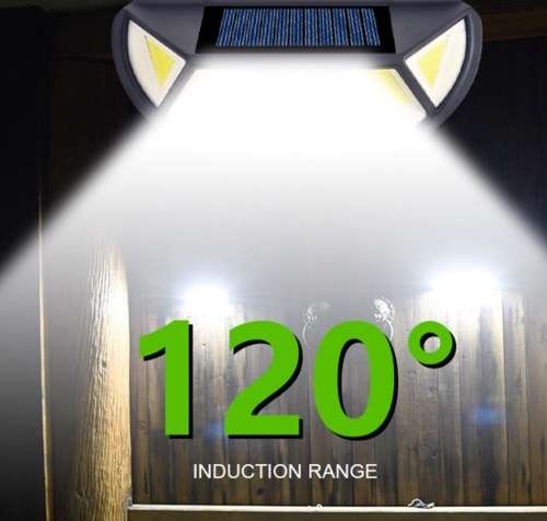 Outdoor Solar Lights 102 COB LEDs Solar Motion Sensor Wall Light