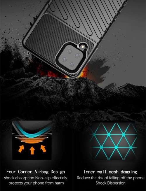 Thunderbolt Shockproof Armor Back Case for Samsung A12