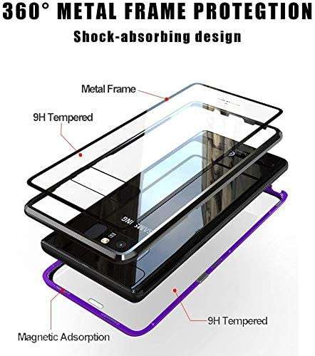 Magnetic Clear Double-Sided Tempered Glass Adsorption Cover Case Fo Samsung Redmi iPHONE Apple