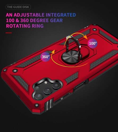 Military Grade Shockproof Armor Back Case Heavy Duty Dual Layer Case Samsung A32 4G