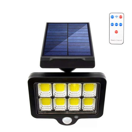 128 COB Solar Outdoors Motion Sensor Lights Wireless IP65 Waterproof