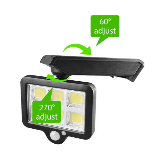 128 COB Solar Outdoors Motion Sensor Lights Wireless IP65 Waterproof