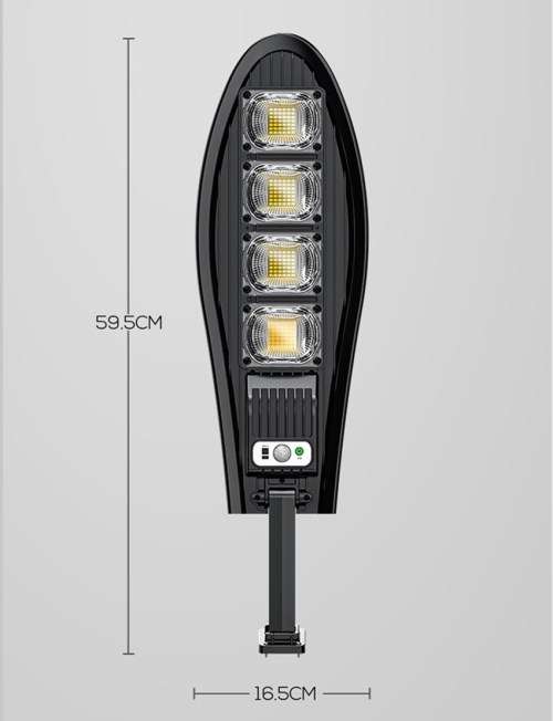 160W Outdoor Solar Lights Motion Sensor Wall Light with Wireless Remote Control