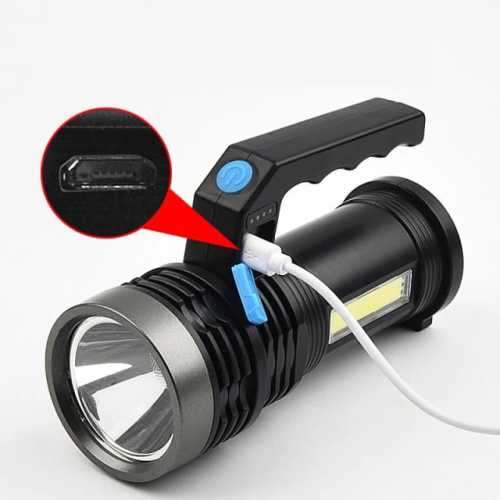 XP LED Long Range Flashlight Rechargeable Powerful Handheld Spotlight Torch