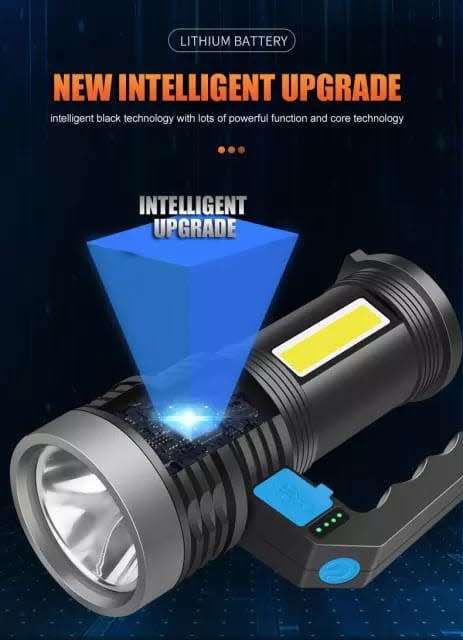 XP LED Long Range Flashlight Rechargeable Powerful Handheld Spotlight Torch