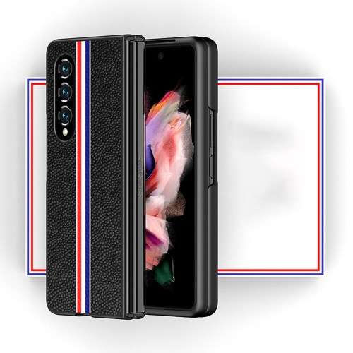 Genuine leather Flip Case For Samsung Galaxy Z Fold3 5G