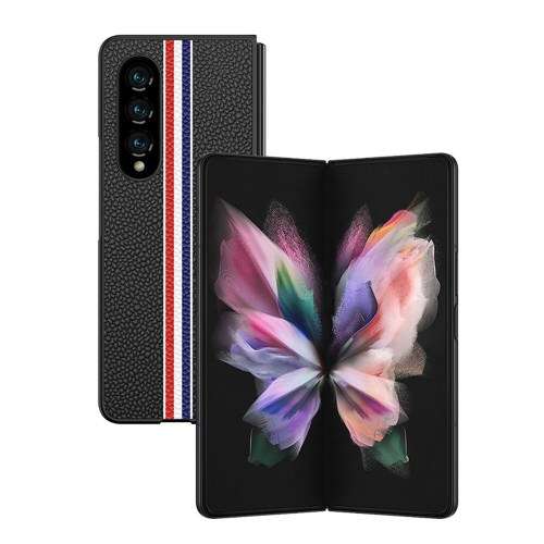 Genuine leather Flip Case For Samsung Galaxy Z Fold3 5G