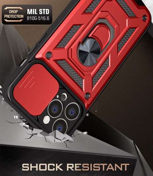 Sliding Hidden Wallet Kickstand Shockproof Case For iPhone13 Pro iPhone13Pro