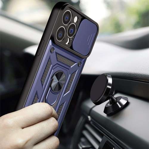 Sliding Hidden Wallet Kickstand Shockproof Case For iPhone13 Pro iPhone13Pro