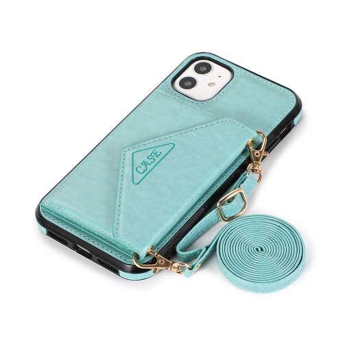 Leather wallet case with crossbody strap for iPhone 11