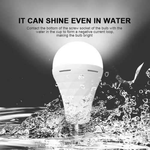 Rechargeable 7W E27 Emergency LED Bulb with Battery (ES7WE27) Pack of 4 Units