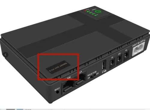 Mini UPS Backup power supply Wifi Router Ups With POE Mini UPS | Router 10400MAH