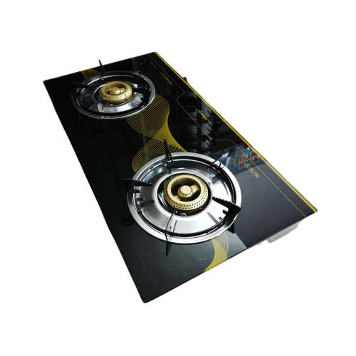2 Plate Gas Stove Gas Tempered glass Finished Build in Automatic Ignition
