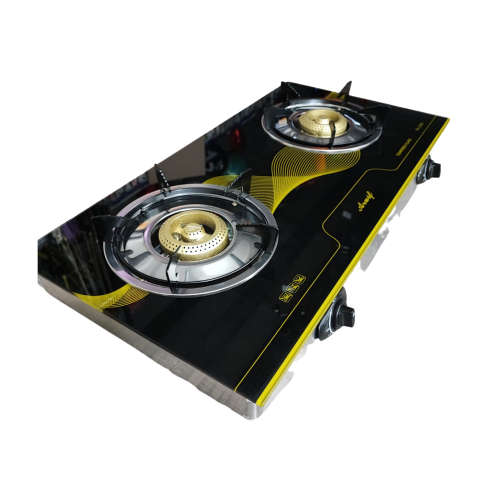 2 Plate Gas Stove Gas Tempered glass Finished Build in Automatic Ignition