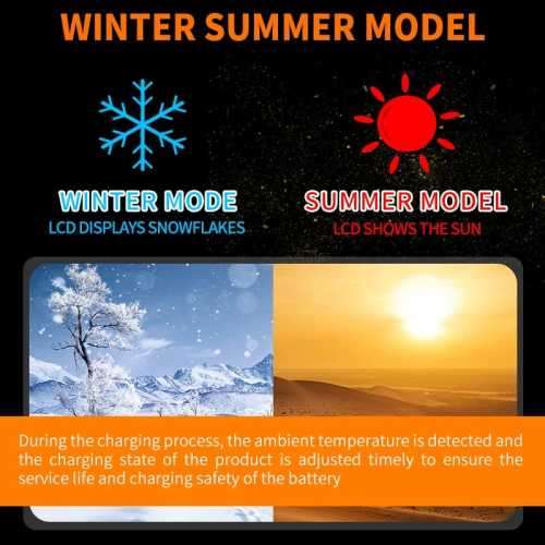 7 Stage 12v/24v Smart Battery Charger Car Battery Motorcycle Lithium Battery Charger