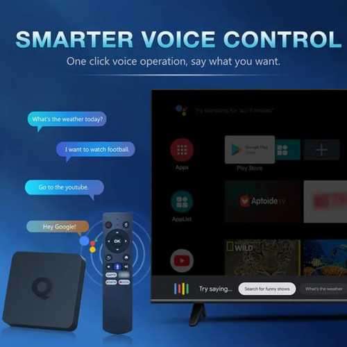 4K Ultra Smart TV Box with Bluetooth Remote-4K Live TV and Video