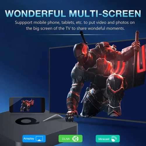 4K Ultra Smart TV Box with Bluetooth Remote-4K Live TV and Video