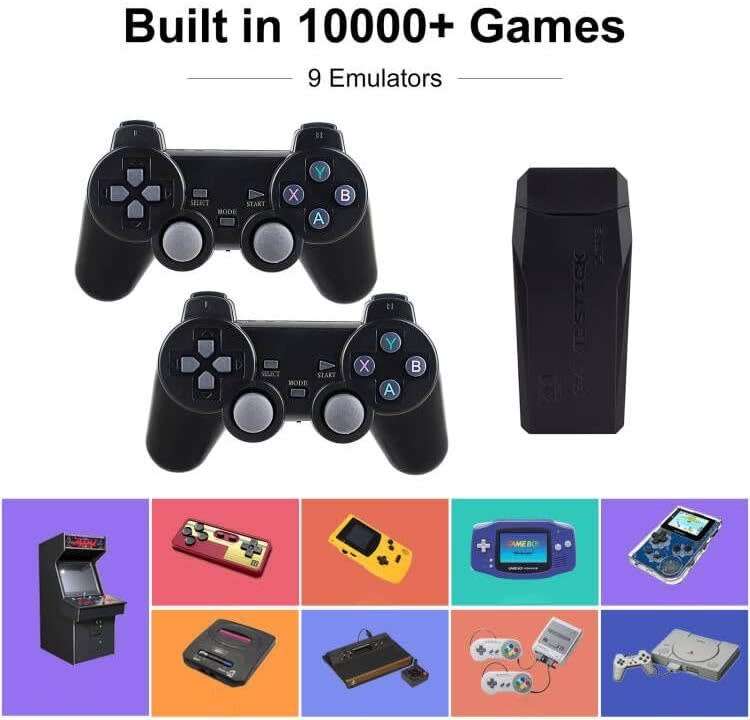 X8 HDMI Game Stick 8K Android TV Box android10 Wifi 2.4 & 5G 64GB Classic Games PS1 PSP GB GBA