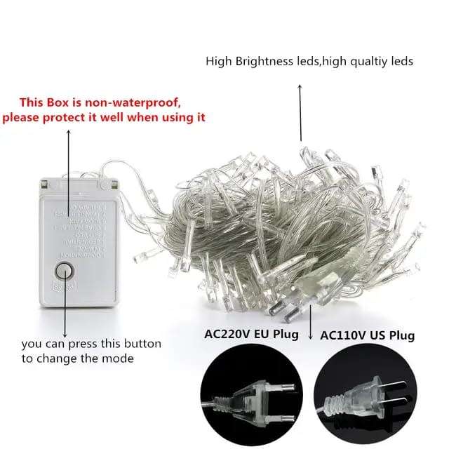 String lights christmas lights 10m