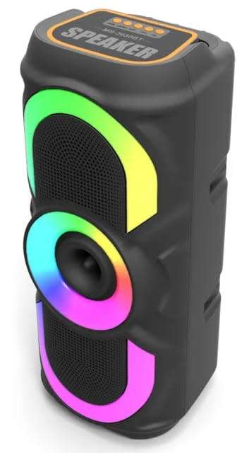 Extra Bass RGB LED Light Bluetooth Speaker with FM Radio