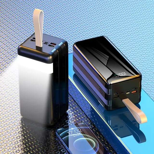 120W Power Bank 50000mAh Power Bank PD Fast Charge Powerbank with LED Flash Light