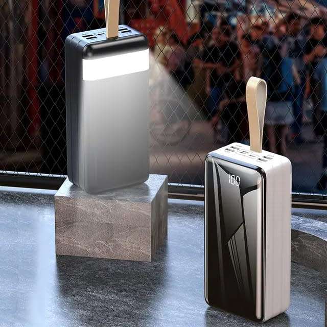 120W Power Bank 50000mAh Power Bank PD Fast Charge Powerbank with LED Flash Light